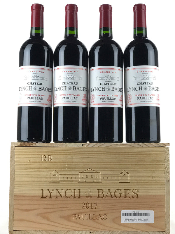 2017 Chateau Lynch-Bages, Pauillac, Case of 12 btls