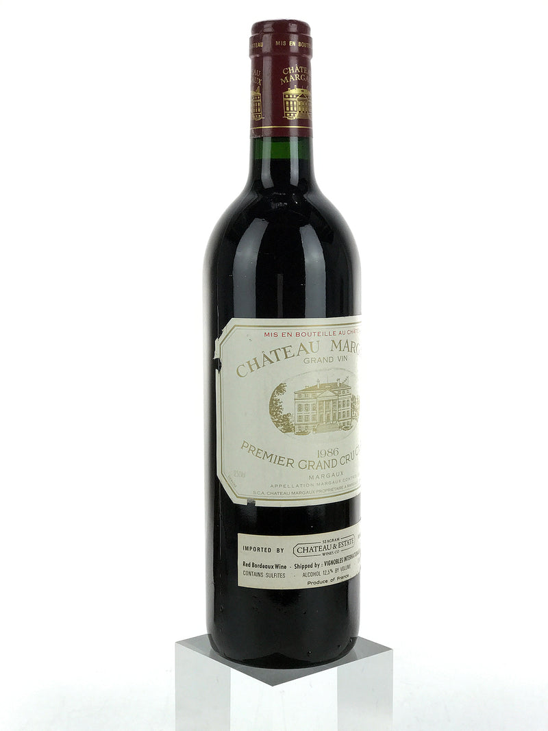 1986 Chateau Margaux, Margaux, Bottle (750ml) [Nicked Label]