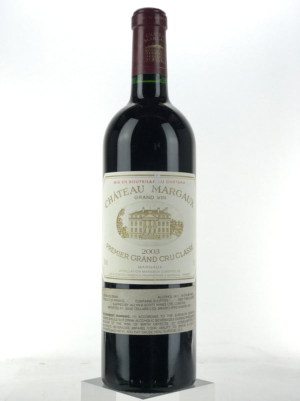2003 Chateau Margaux, Margaux, Bottle (750ml) [Slightly Scuffed Label]