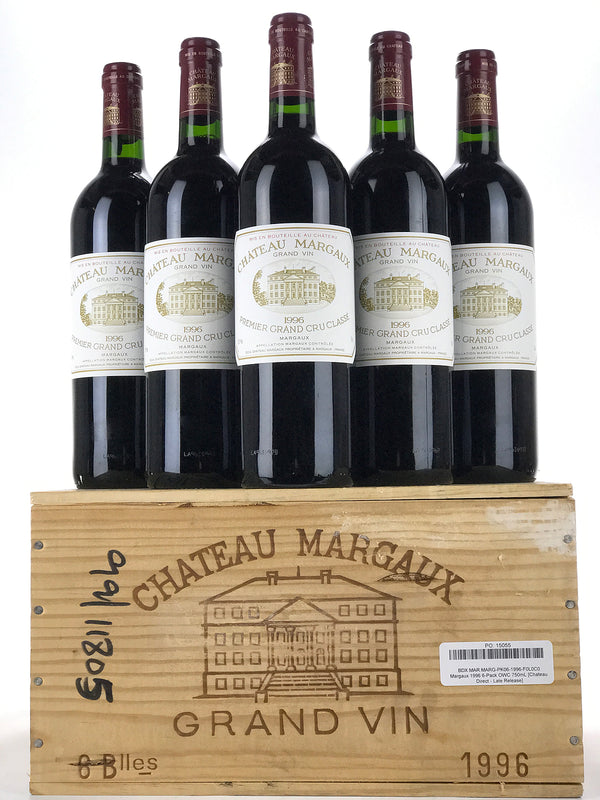 1996 Chateau Margaux, Margaux, Case of 6 btls,  [Chateau Direct - Late Release]