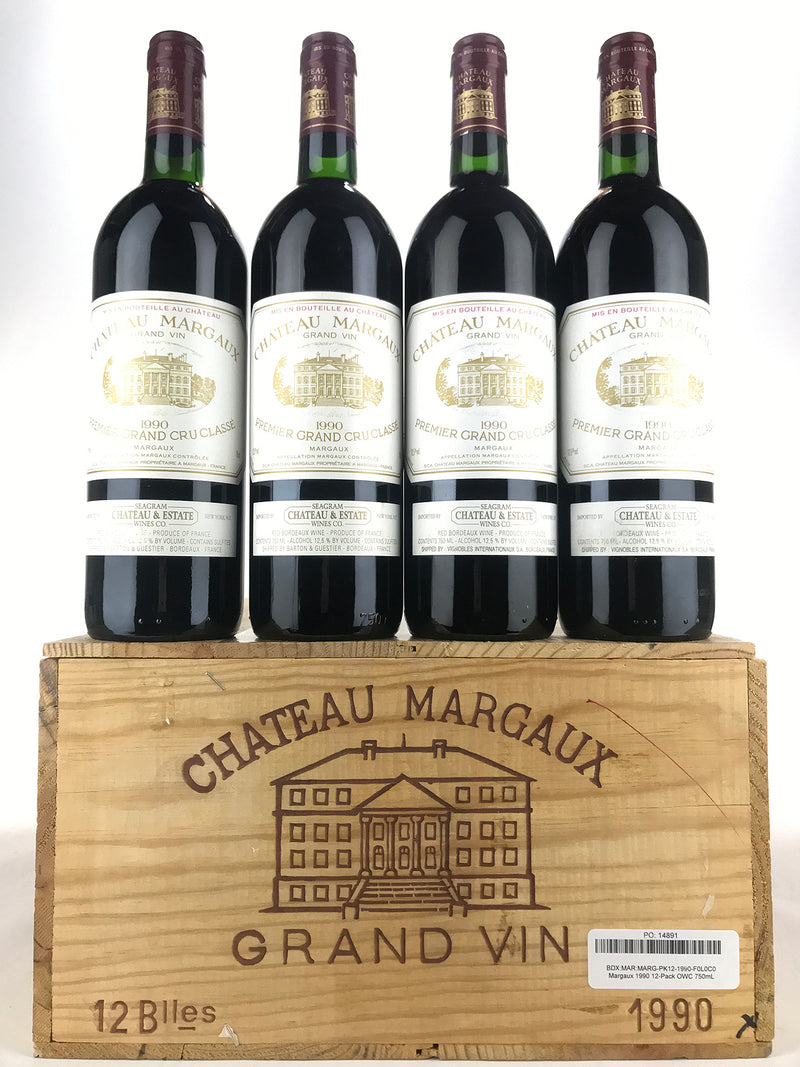 1990 Chateau Margaux, Margaux, Case of 12 btls