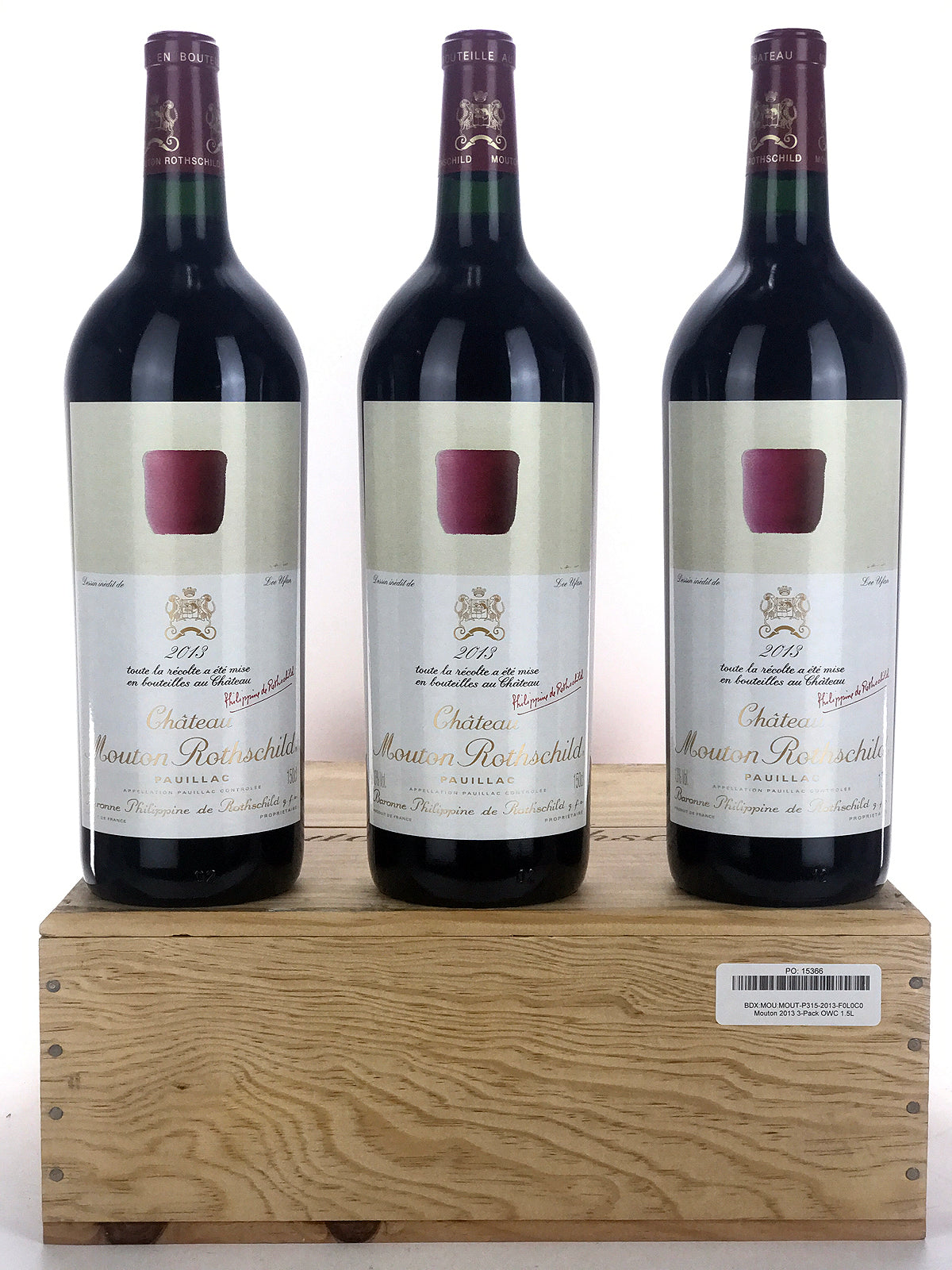 2013 Chateau Mouton Rothschild, Pauillac, Case of 3 Magnum