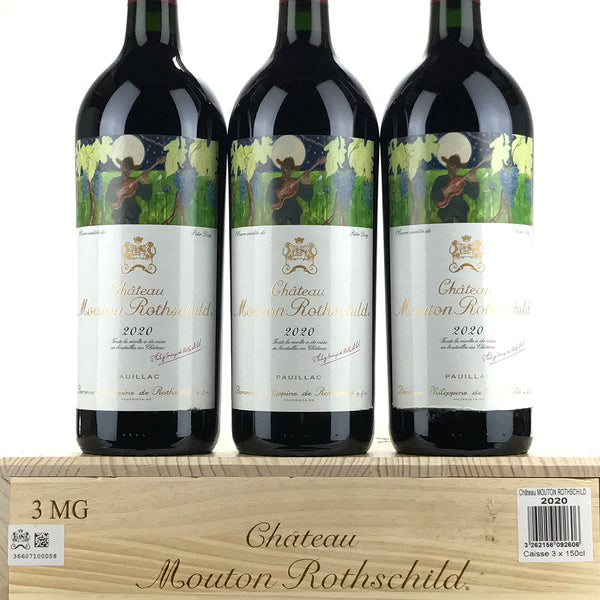 2020 Chateau Mouton Rothschild, Pauillac, Case of 3 Magnum