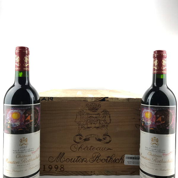 Chateau Mouton Rothschild 1998 赤ワイン 1998 Chateau Mouton Rothschild, Pauillac, Case of 12 btls