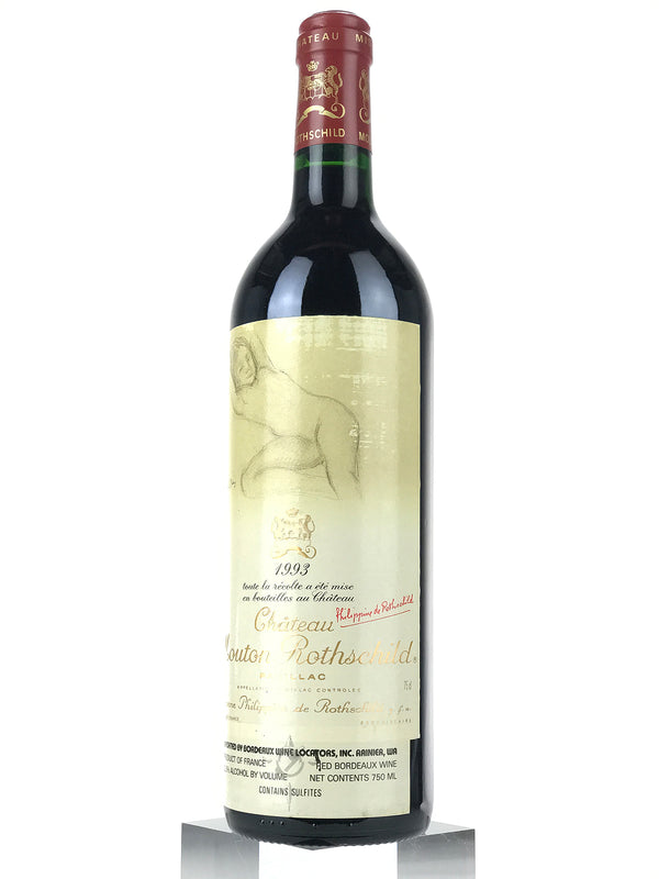1993 Chateau Mouton Rothschild, Pauillac, Bottle (750ml) [Naked Lady - nicked label]