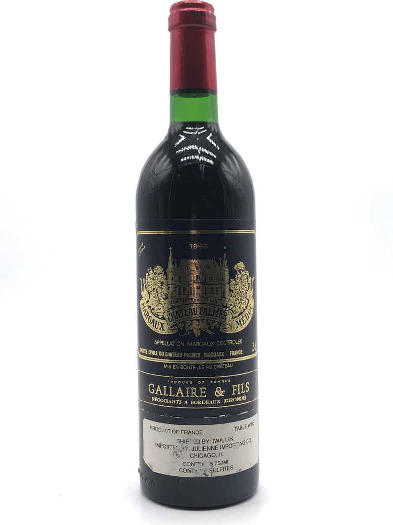 1983 Chateau Palmer Third Growth, Troisieme Grand Cru Classe, Margaux, Bottle (750ml)