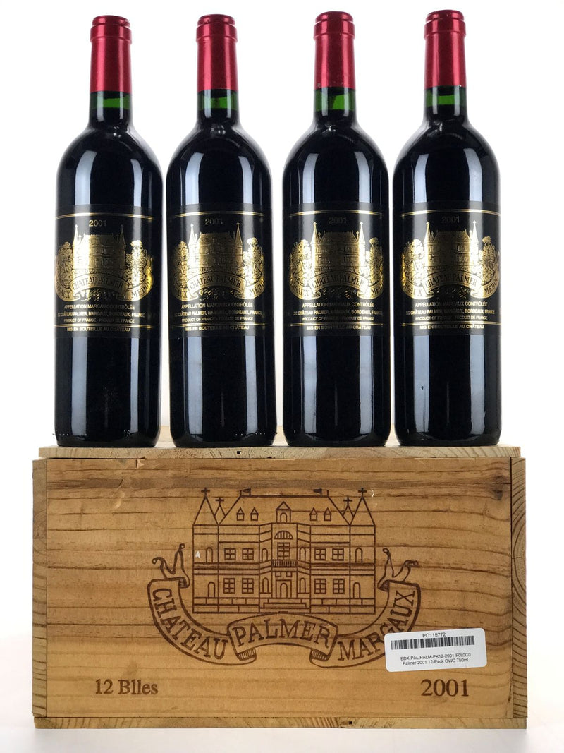 2001 Chateau Palmer, Margaux, Case of 12 btls