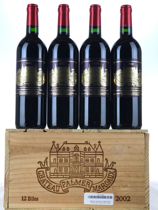 2002 Chateau Palmer, Margaux, Case of 12 btls