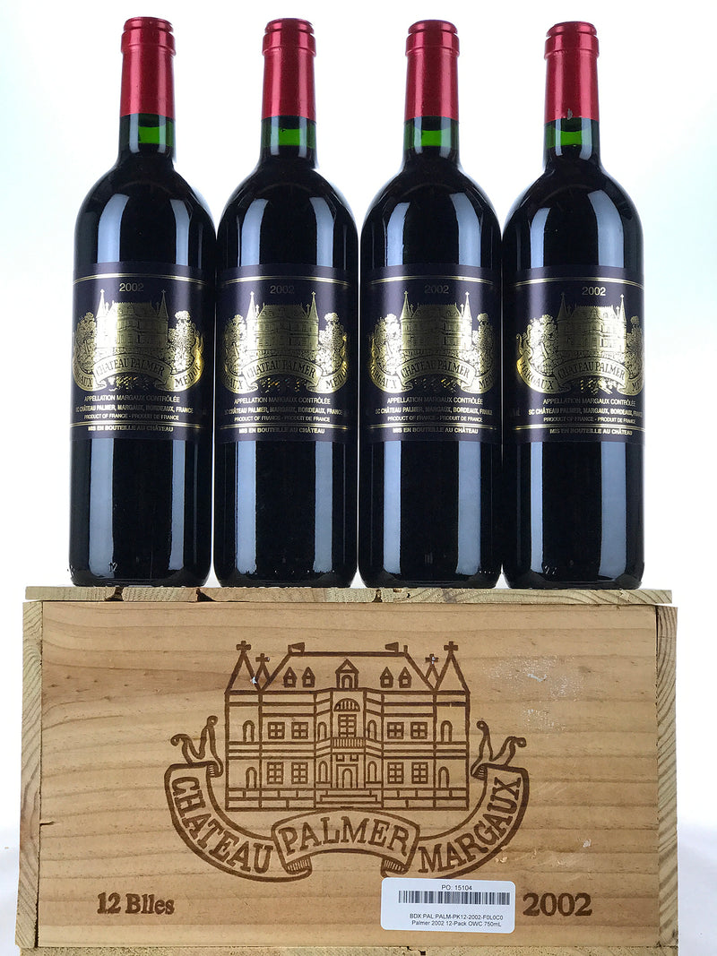 2002 Chateau Palmer, Margaux, Case of 12 btls