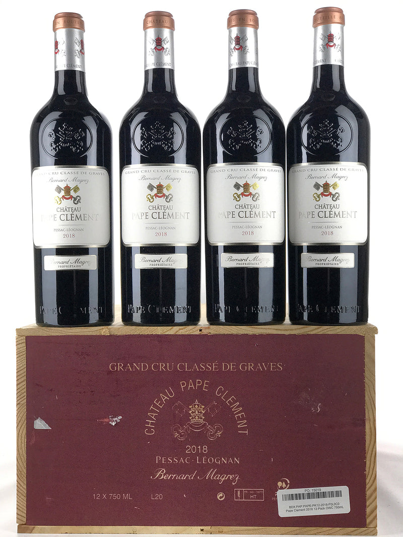 2018 Chateau Pape Clement Cru Classe, Pessac-Leognan, Case of 12 btls