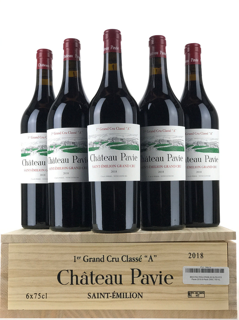 2018 Chateau Pavie, Saint-Emilion Grand Cru, Case of 6 btls