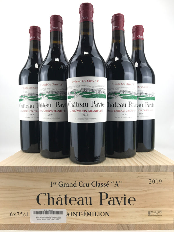 2019 Chateau Pavie, Premier Grand Cru Classe A, Saint-Emilion Grand Cru, Case of 6 btls