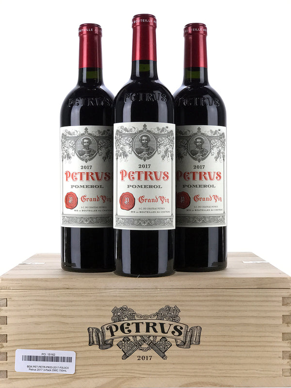 2017 Petrus Pomerol, Case of 3 Btls