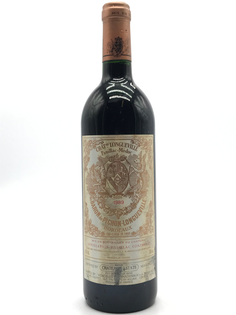1989 Chateau Pichon-Longueville au Baron de Pichon-Longueville, Pauillac, Bottle (750ml)