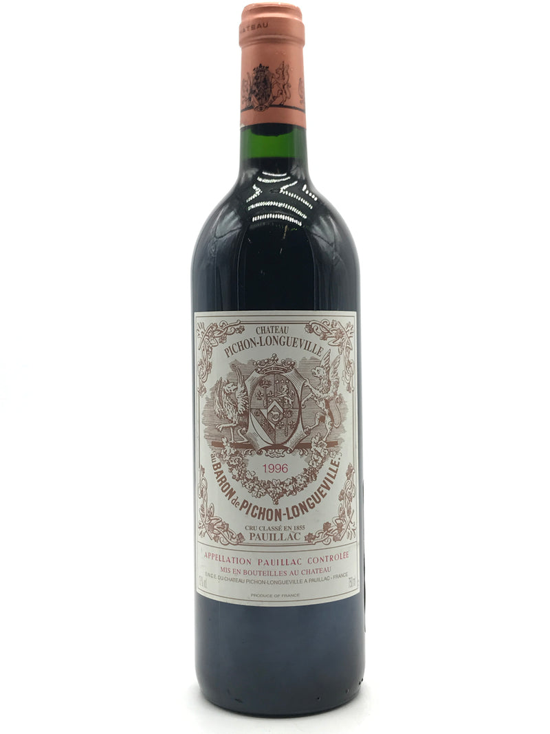 1996 Chateau Pichon Baron Second Growth, Deuxieme Grand Cru Classe, Pauillac, Bottle (750ml)