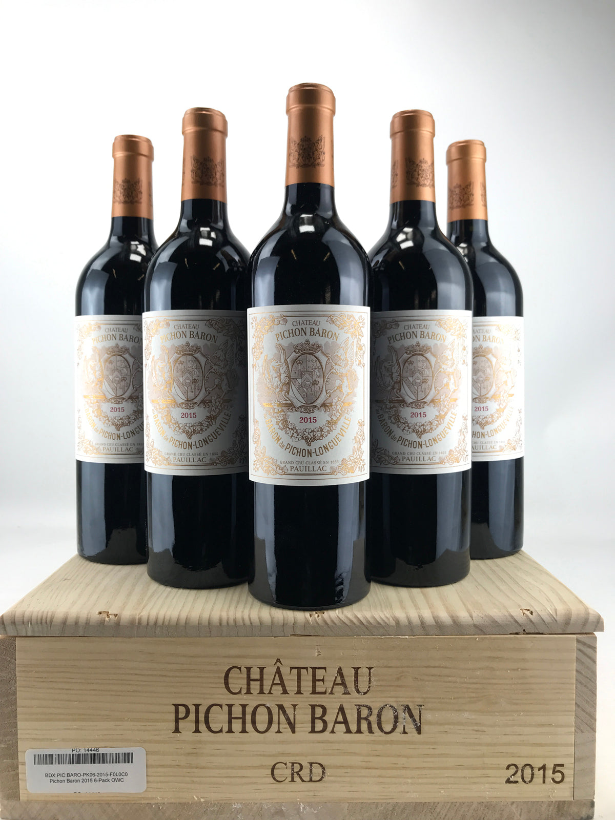 2015 Chateau Pichon-Longueville Baron, Pauillac, Case of 6 btls