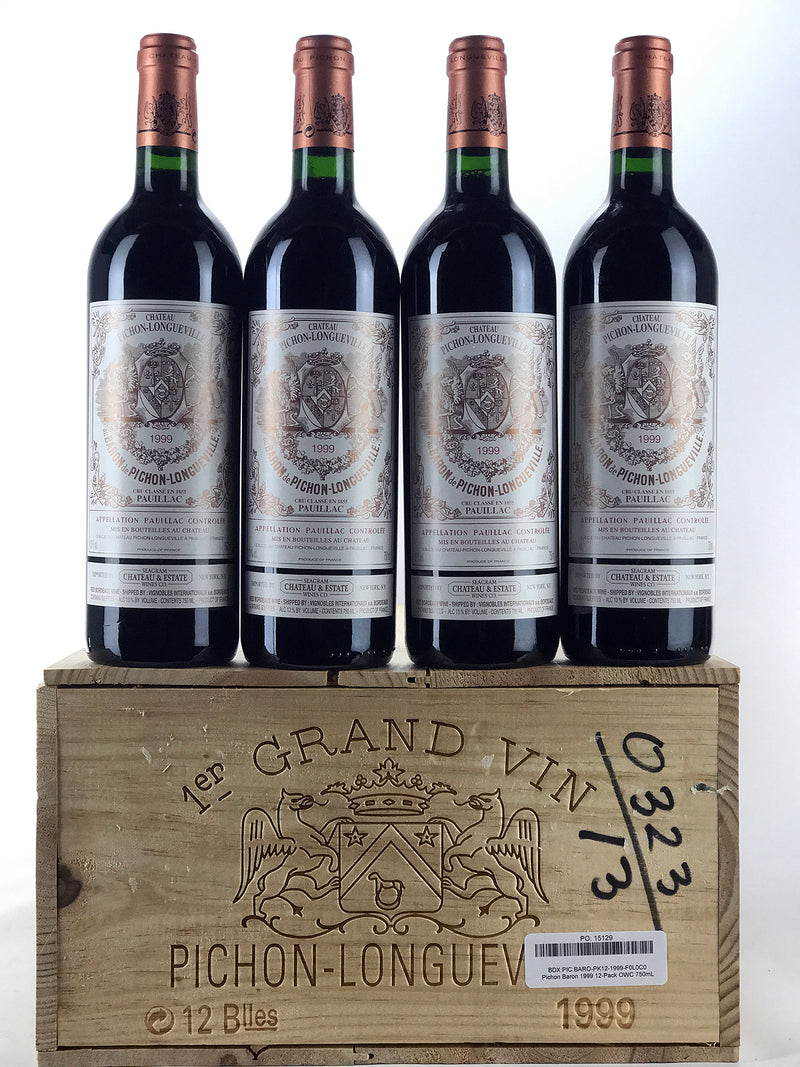 1999 Chateau Pichon-Longueville Baron, Pauillac, Case of 12 btls