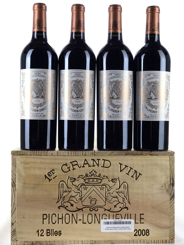 2008 Chateau Pichon-Longueville Baron, Pauillac, Case of 12 btls