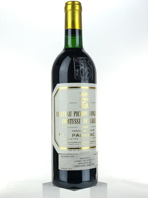 1989 Chateau Pichon Lalande, Pauillac, Bottle (750ml) [Nicked Label]