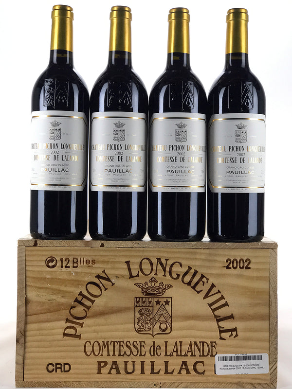 2002 Chateau Pichon Lalande, Pauillac, Case of 12 btls