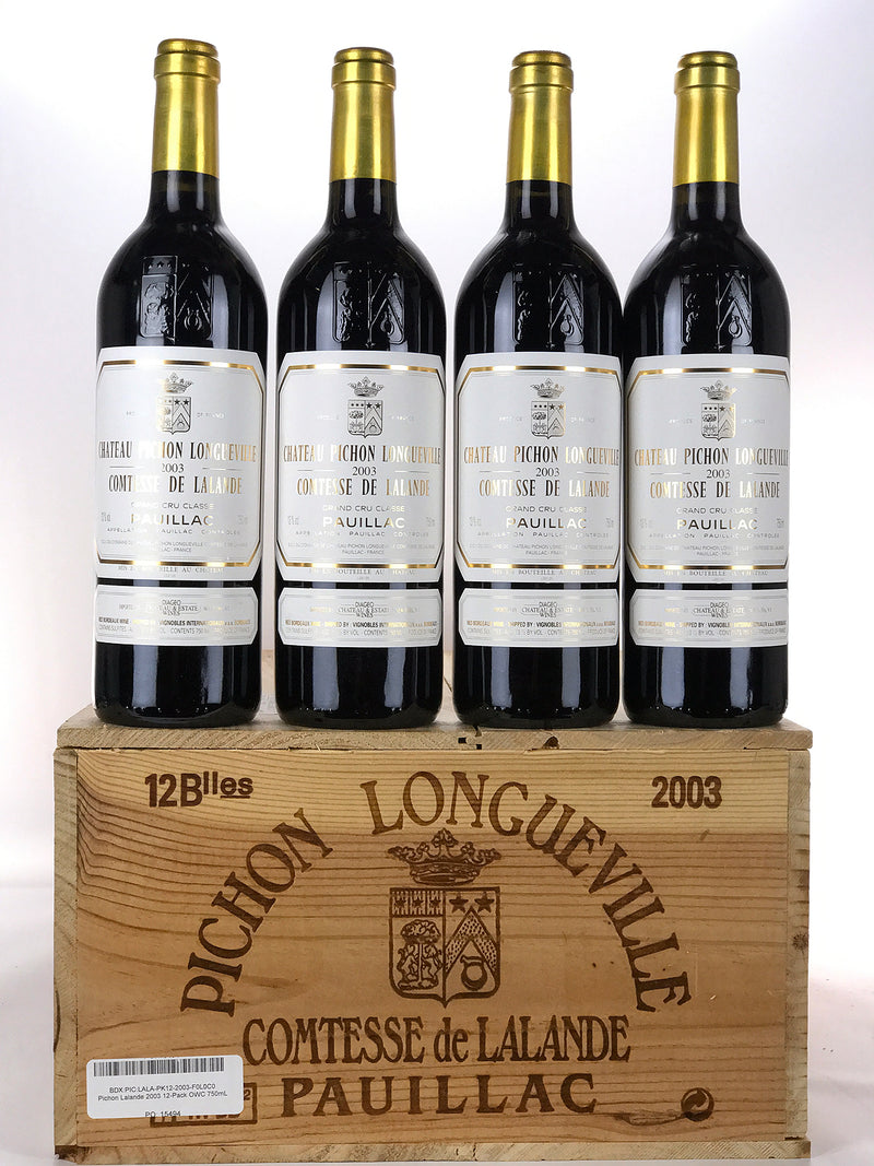 2003 Chateau Pichon Lalande, Pauillac, Case of 12 btls