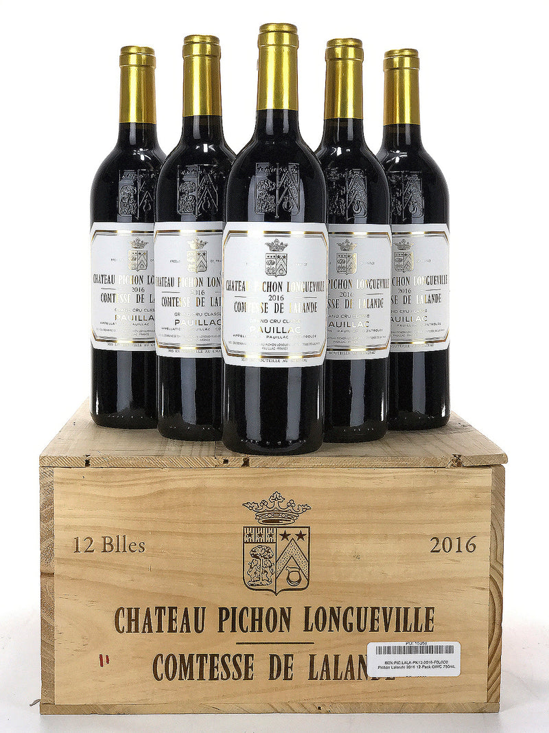 2016 Chateau Pichon Lalande, Pauillac, Case of 12 btls