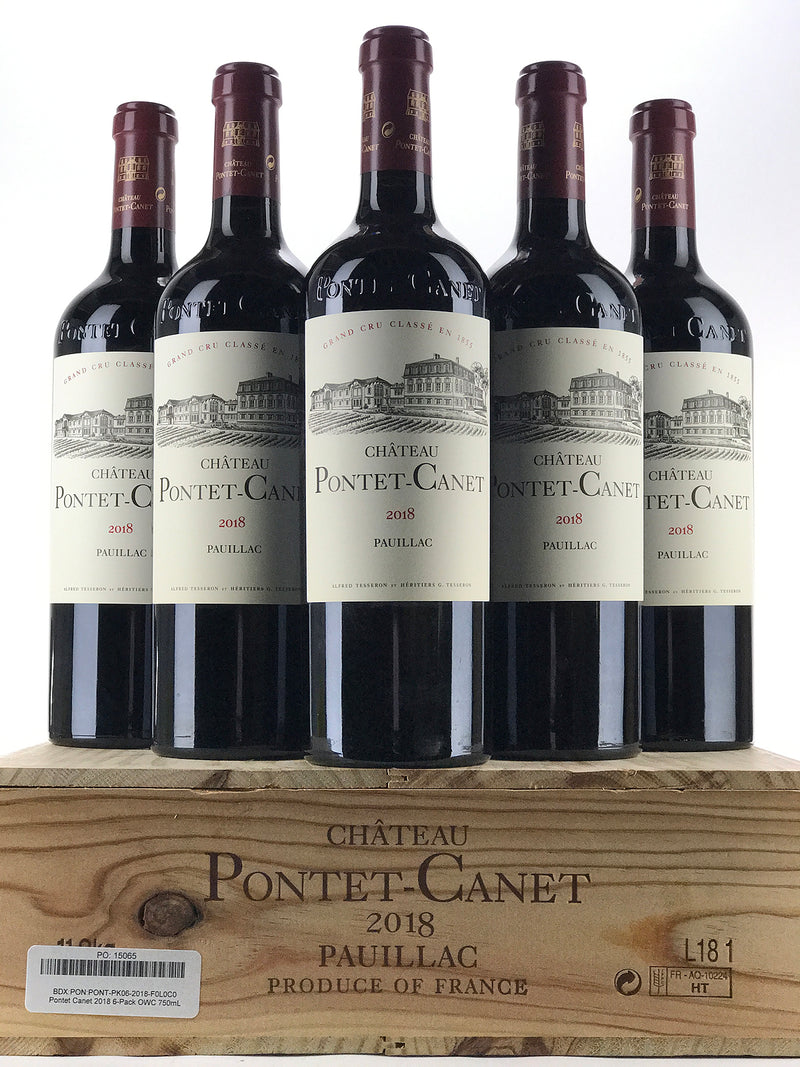 2018 Chateau Pontet-Canet, Pauillac, Case of 6 btls