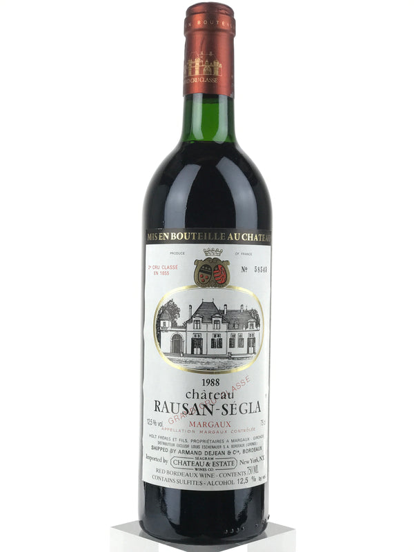 1988 Chateau Rauzan-Segla, Margaux, Bottle (750ml) [Top Shoulder]