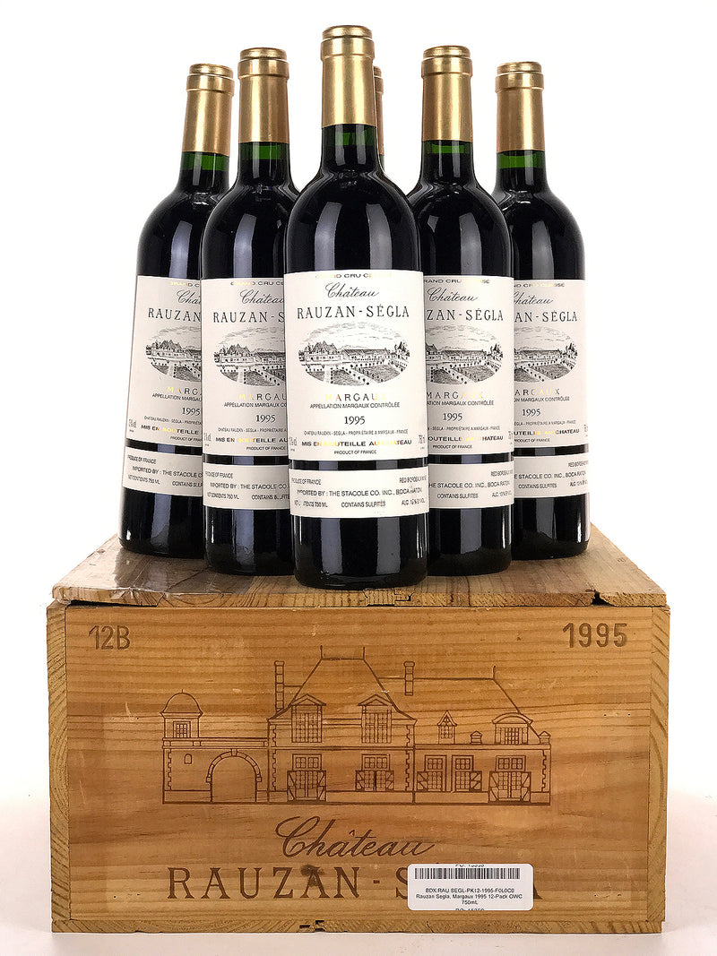 1995 Chateau Rauzan-Segla, Margaux, Case of 12 btls
