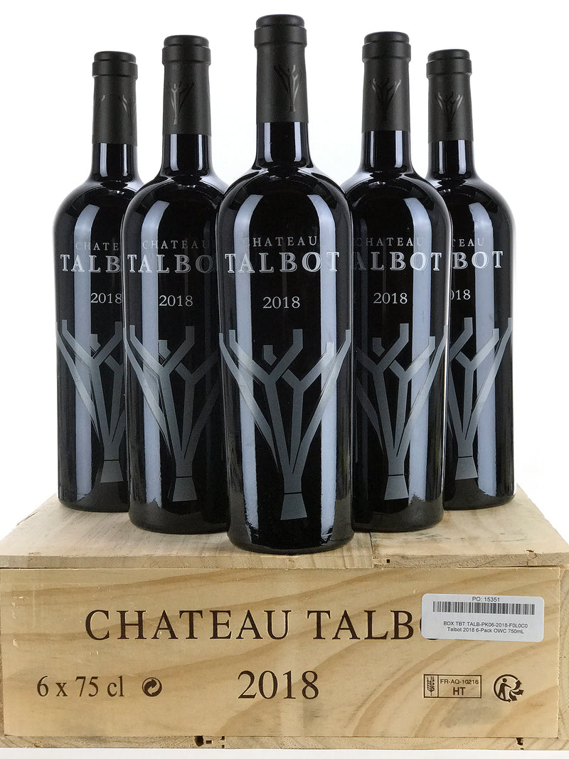2018 Chateau Talbot, Saint-Julien, Case of 6 btls