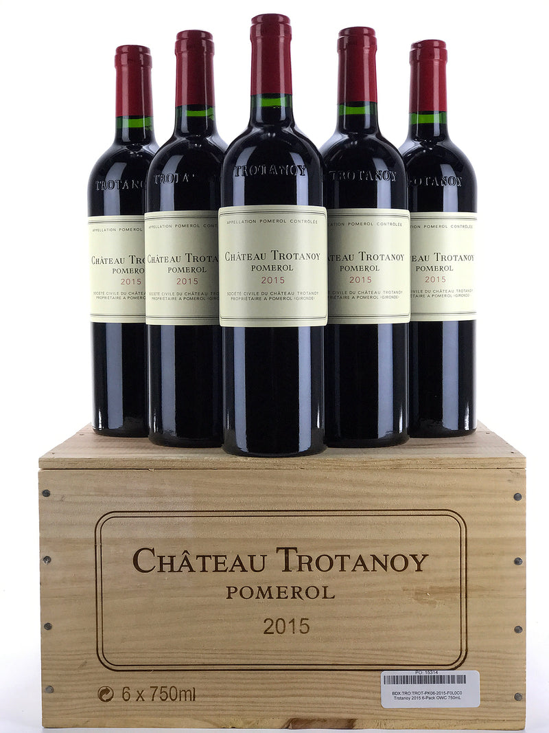 2015 Chateau Trotanoy, Pomerol, Case of 6 Btls