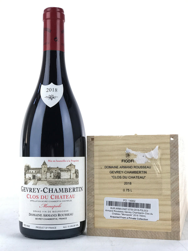 2018 Domaine Armand Rousseau, Gevrey Chambertin Premier Cru, Clos du Chateau, "Monopole", Bottle (750ml)