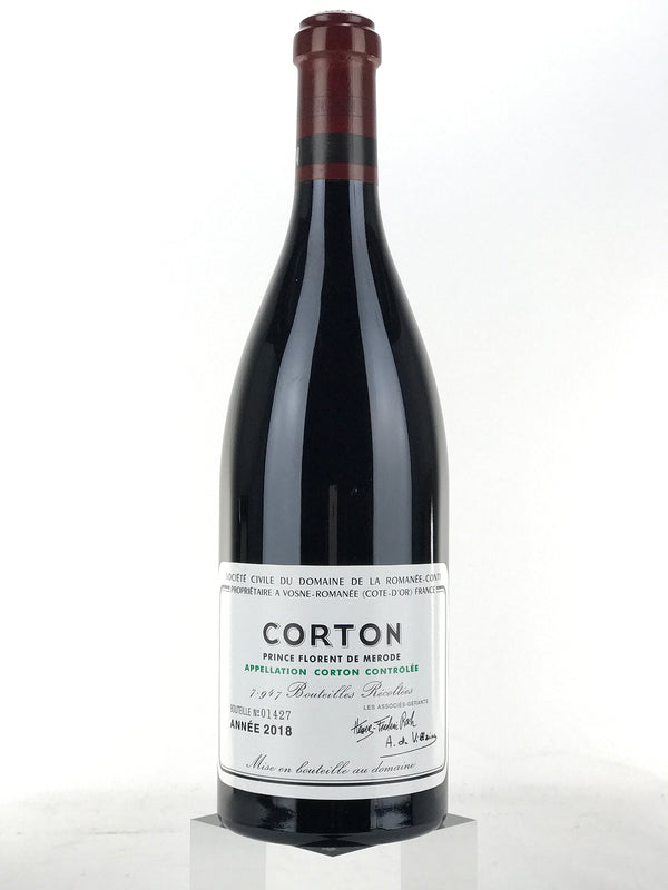 2018 Domaine de la Romanee-Conti, DRC, Corton Grand Cru, Prince Florent de Merode, Bottle (750ml)