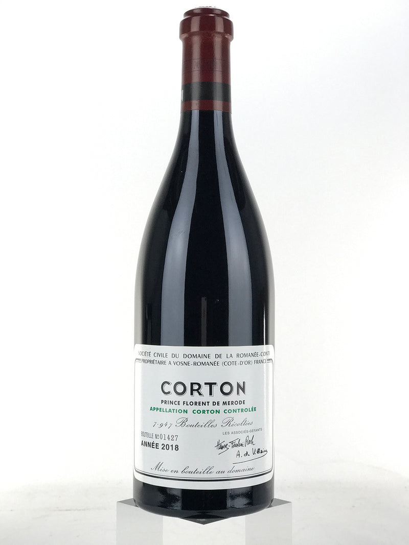2018 Domaine de la Romanee-Conti, DRC, Corton Grand Cru, Prince Florent de Merode, Bottle (750ml)
