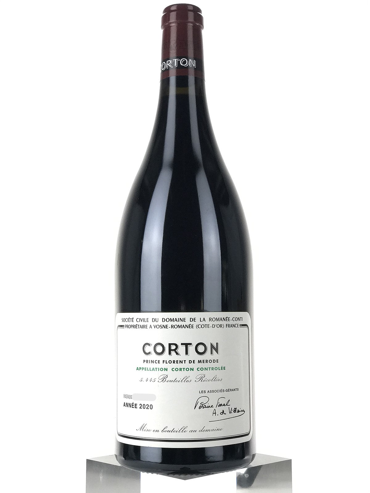 ワイン DRC CORTON 2020 750ml 2020 Domaine de la Romanee-Conti, DRC, Corton Grand Cru, Prince Floren
