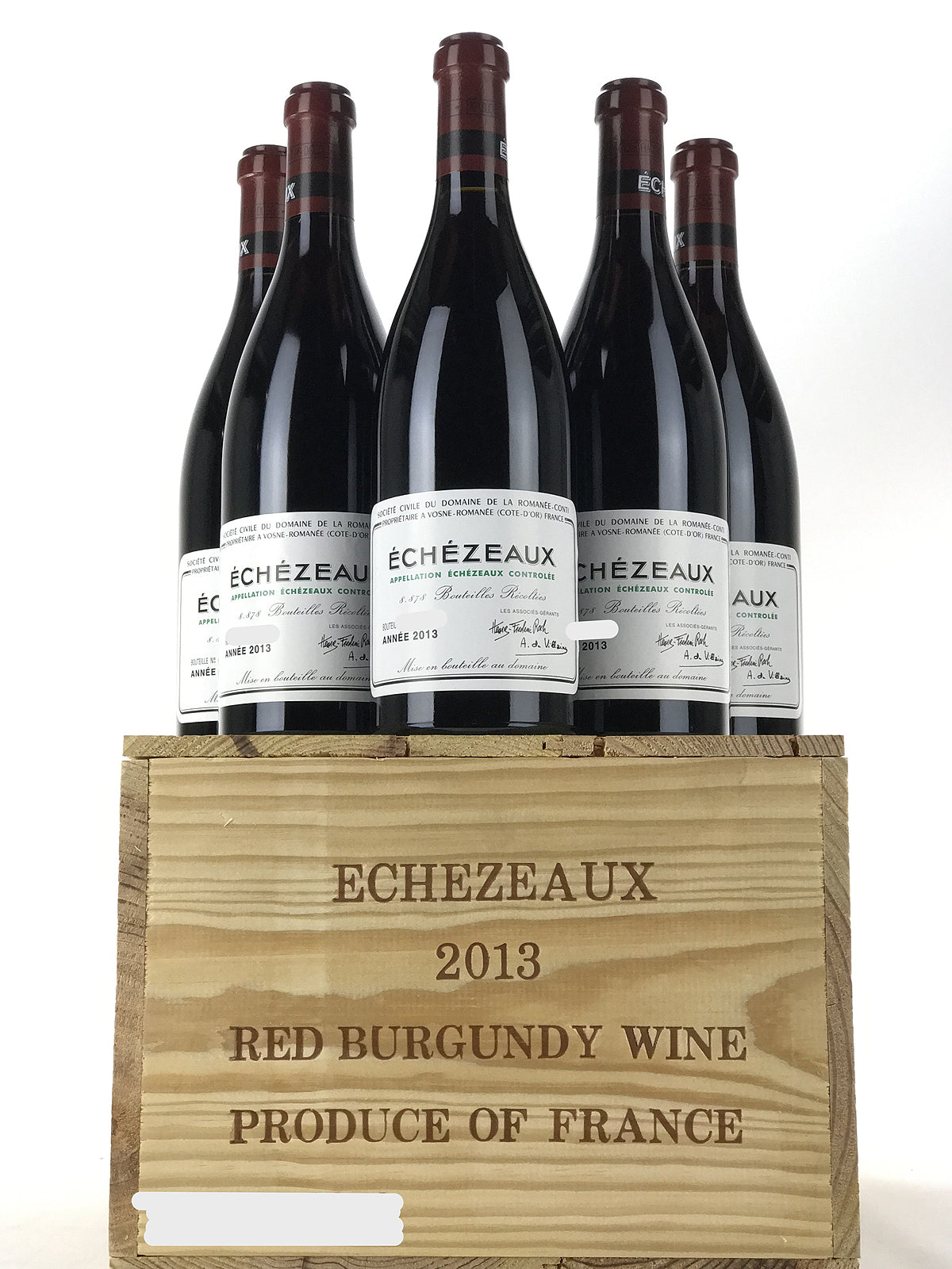 【空ビン】ÉCHEZEAUX 2013 DRC 2013 Domaine de la Romanee-Conti, DRC, Echezeaux Grand Cru, Case of 6