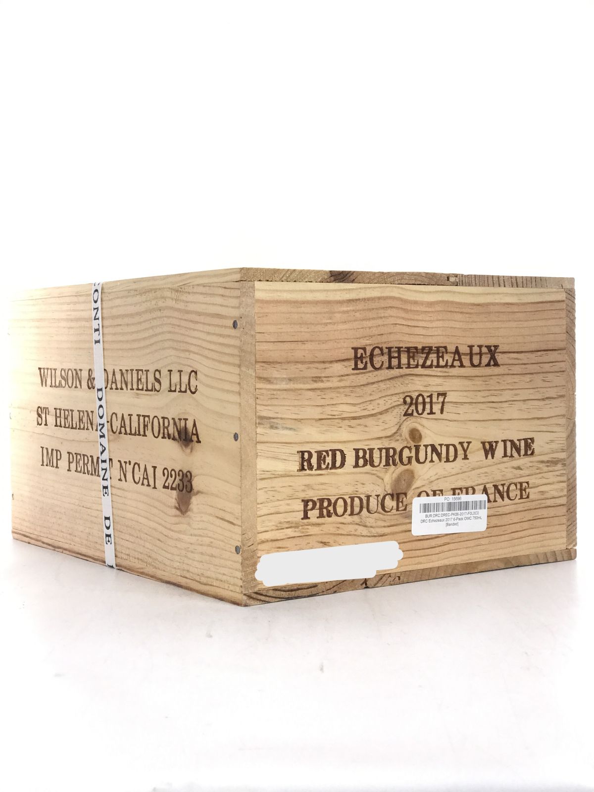 2017 Domaine de la Romanee-Conti, DRC, Echezeaux Grand Cru, Case of 6