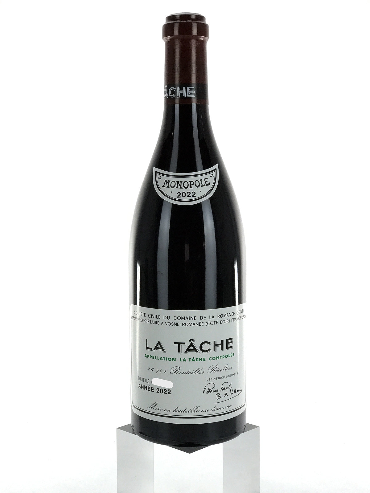 2022 Domaine de la Romanee-Conti, DRC, La Tache Grand Cru, Bottle (750