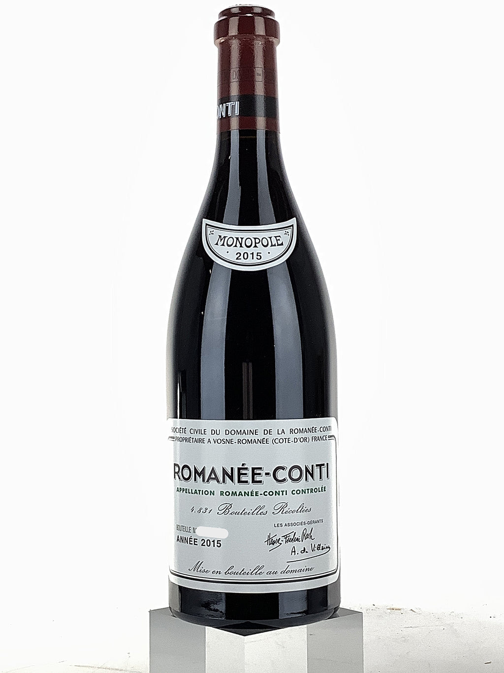 2015 Domaine de la Romanee-Conti, DRC, Romanee-Conti Grand Cru, Bottle ...