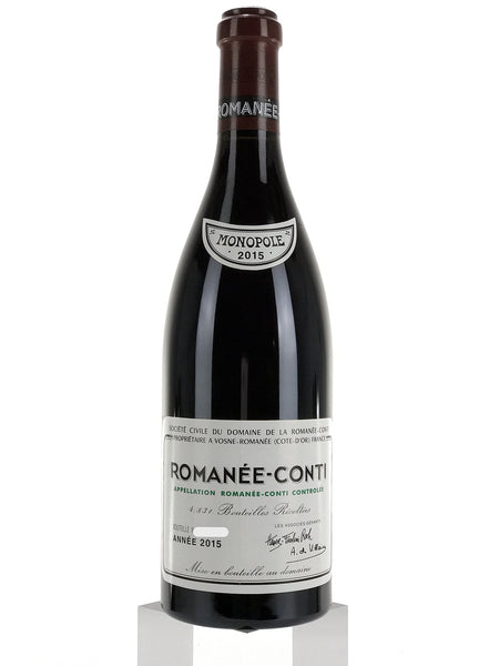 ROMANÉE-CONTI 2015 赤ワイン 750mlの空き瓶 BURDRCDRRC-0750-2015-