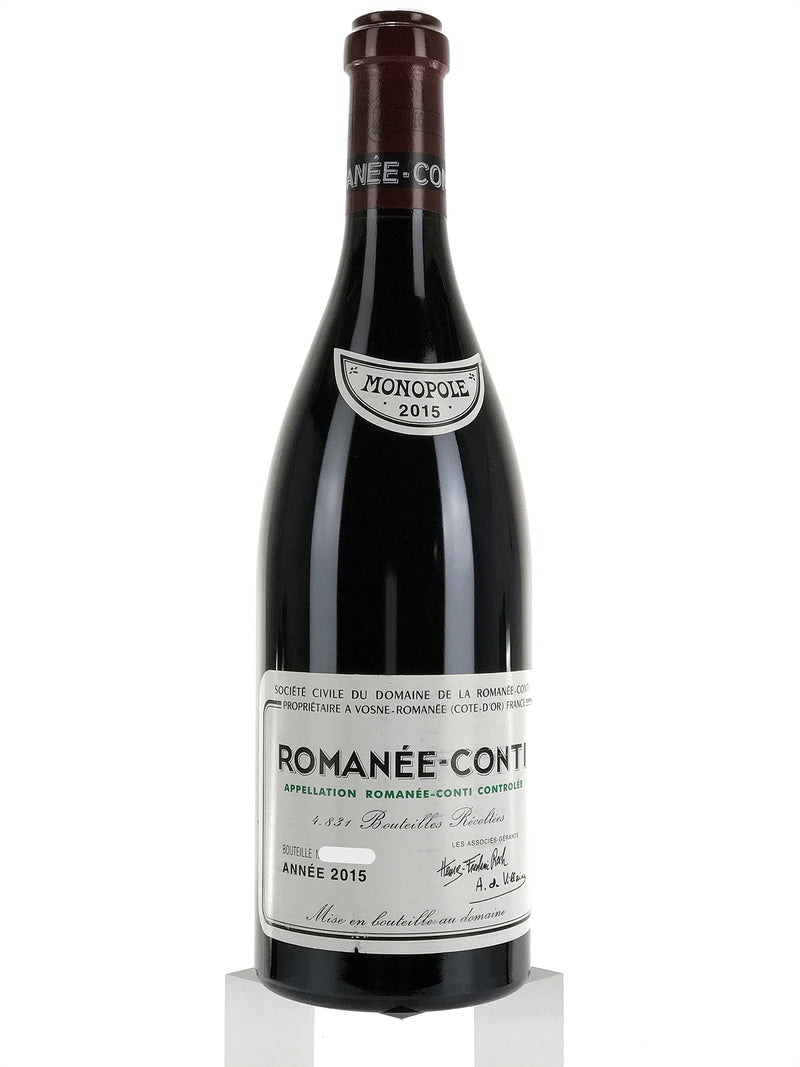 2015 Domaine de la Romanee-Conti, DRC, Romanee-Conti Grand Cru, Bottle