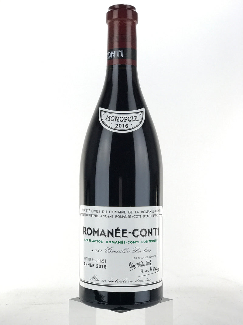 2016 Domaine de la Romanee-Conti, DRC, Romanee-Conti Grand Cru, Bottle (750ml)