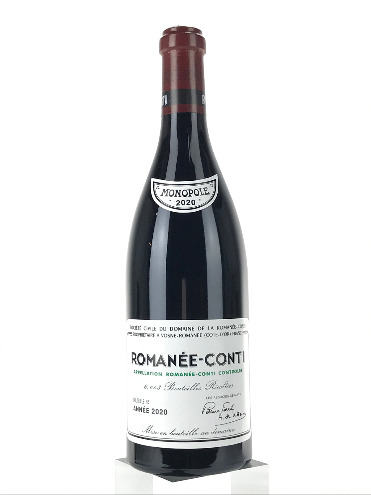 2020 Domaine de la Romanee-Conti, DRC, Romanee-Conti Grand Cru, Bottle