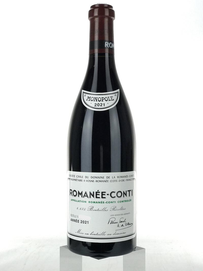 2021 Domaine de la Romanee-Conti, DRC, Romanee-Conti Grand Cru, Bottle ...