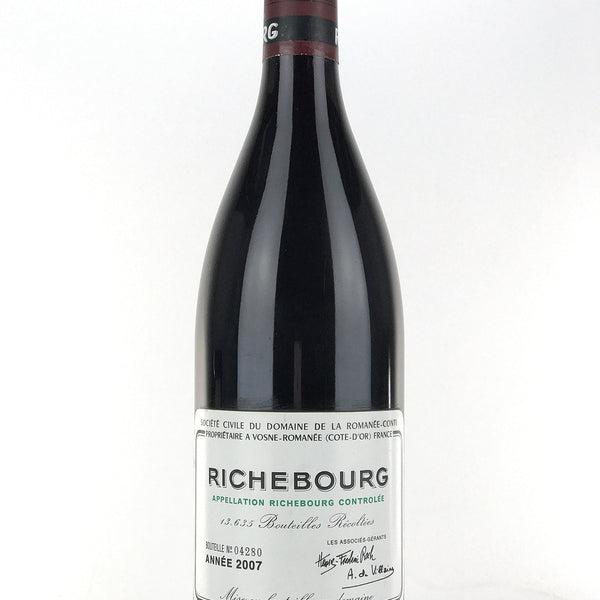 DRC RICHEBOURG 2009 【空ボトル➕コルク】 2007 Domaine de la Romanee-Conti, DRC, Richebourg Grand Cru, Bottle (7