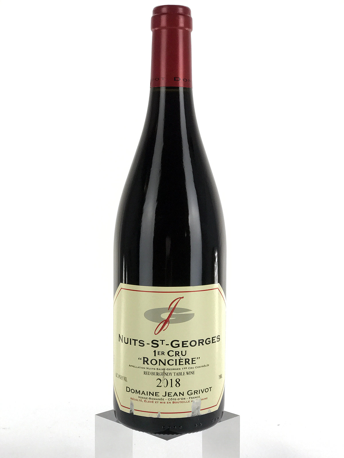 Nuits-St-es Roncieres ジャングリヴォ プルミエ 2018 Domaine Jean Grivot, Nuits-Saint-Georges Premier Cru, Ronciere, B