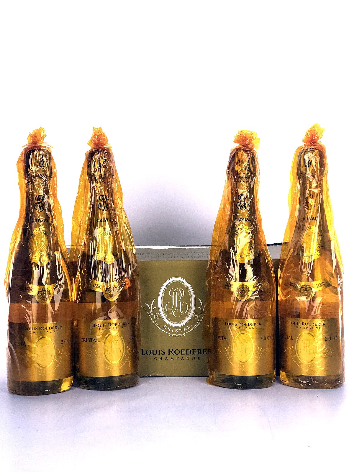 Louis Roederer Cristal 2008 ゴールドボックス　未開封 2008 Louis Roederer, Cristal, Case of 6 btls