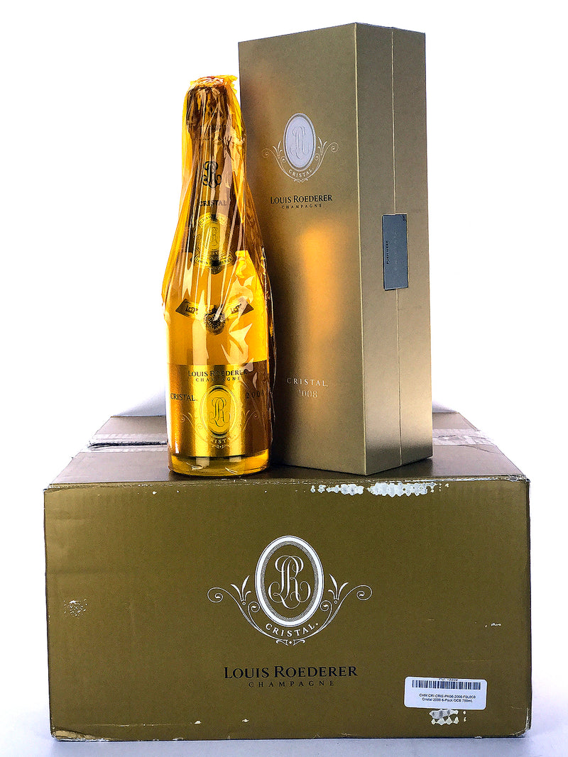 Louis Roederer Cristal 2008 ゴールドボックス 2008 Louis Roederer, Cristal, Case of 6 btls