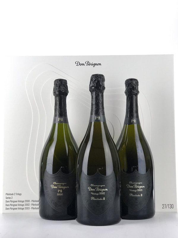 2000-2003 Dom Perignon, P2 Trilogy Assortment Case in OCB , Case of 3 Btls