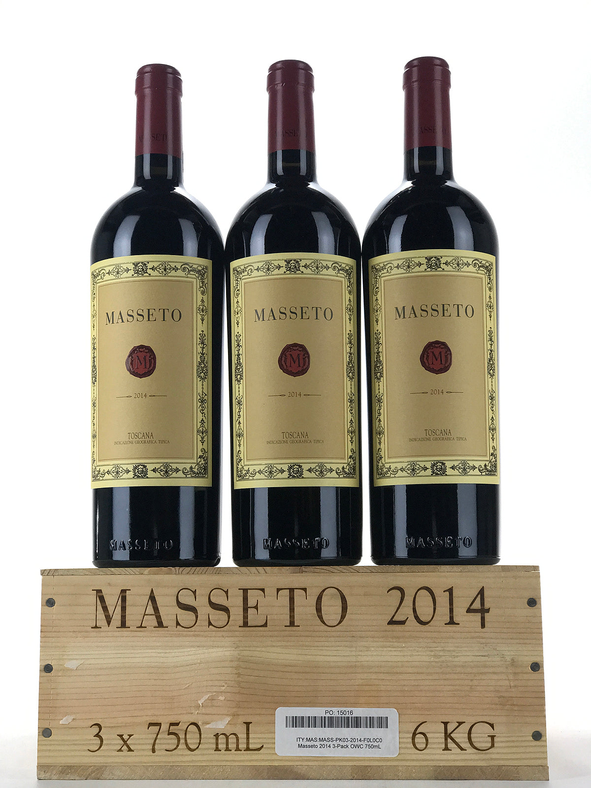 2014 Masseto Toscana, Tuscany, Case of 3 Btls